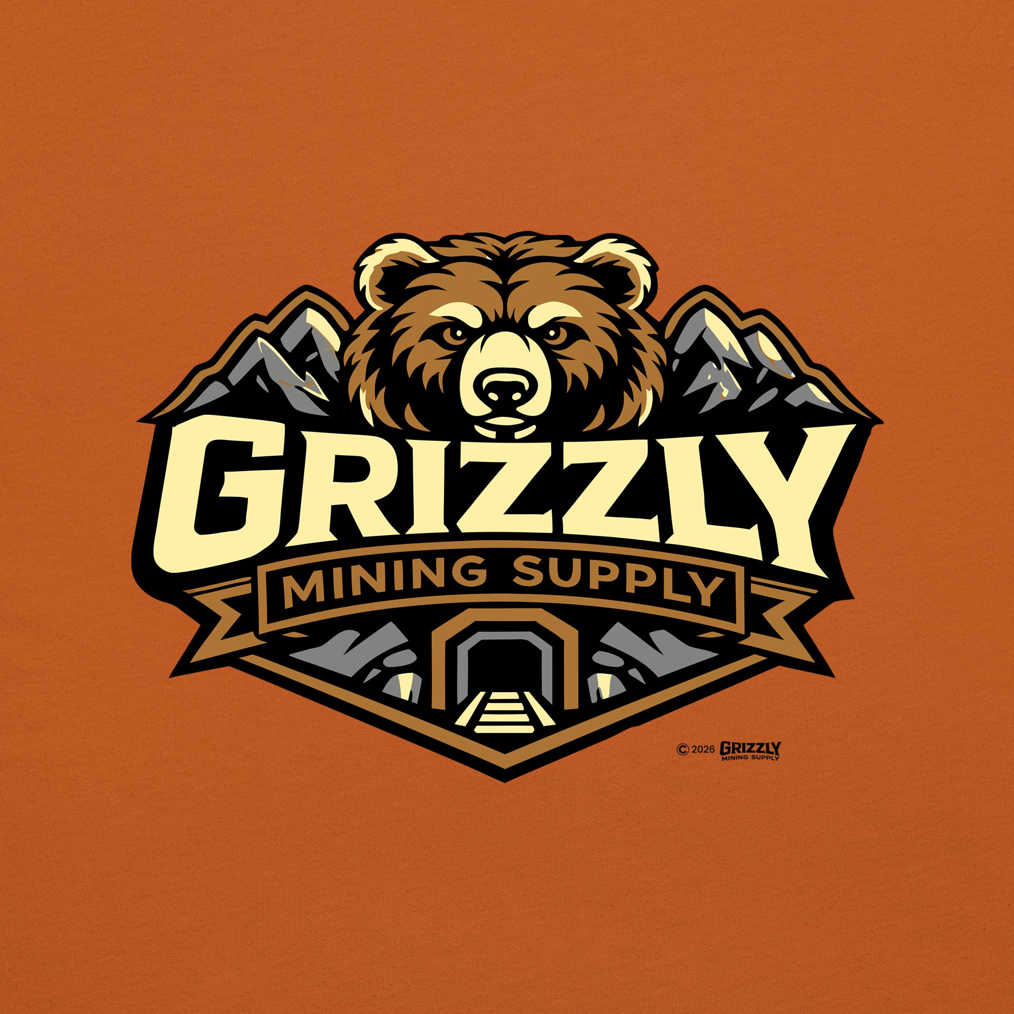 Grizzly Mining Supply Logo Unisex T-shirt