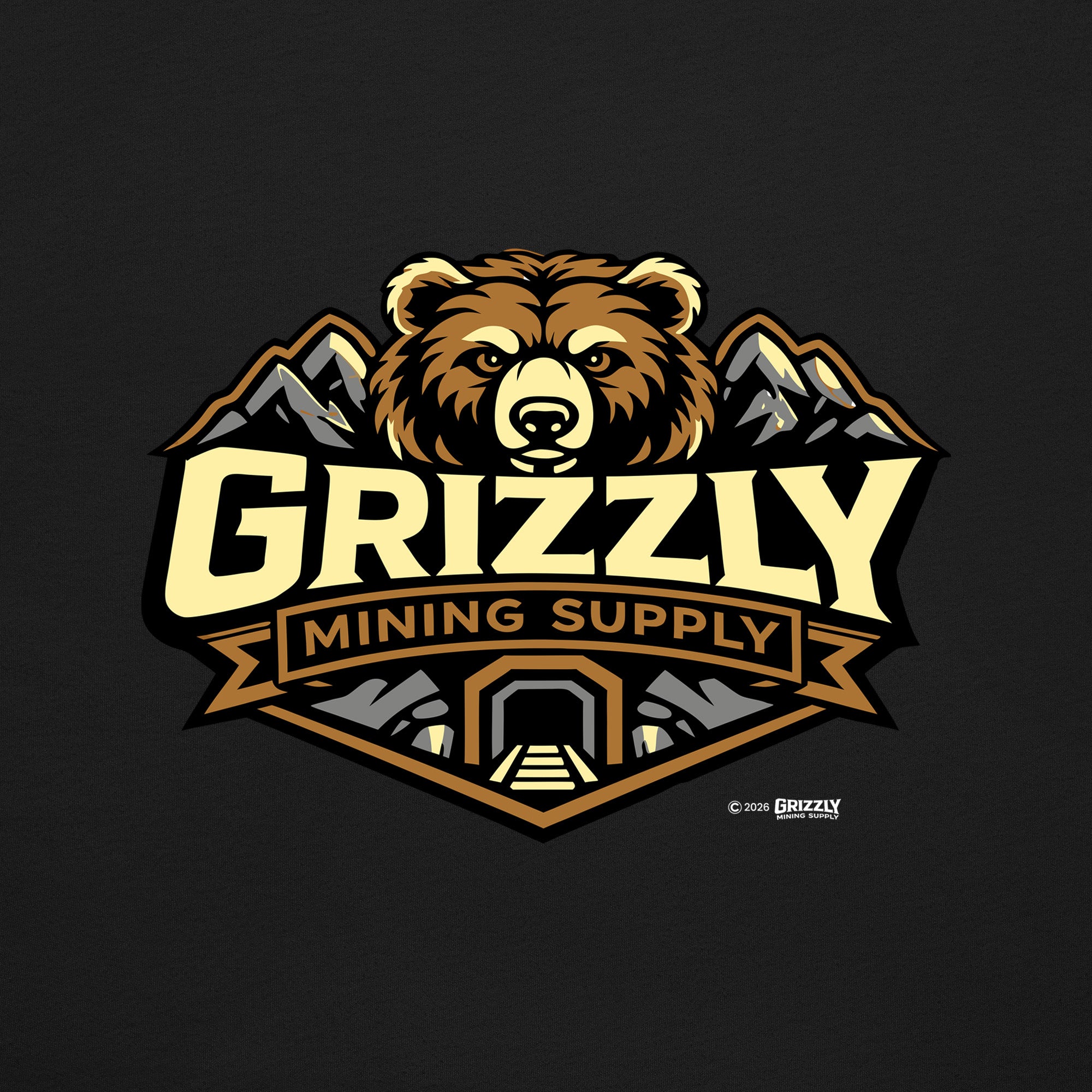 Grizzly Mining Supply Logo Unisex T-shirt