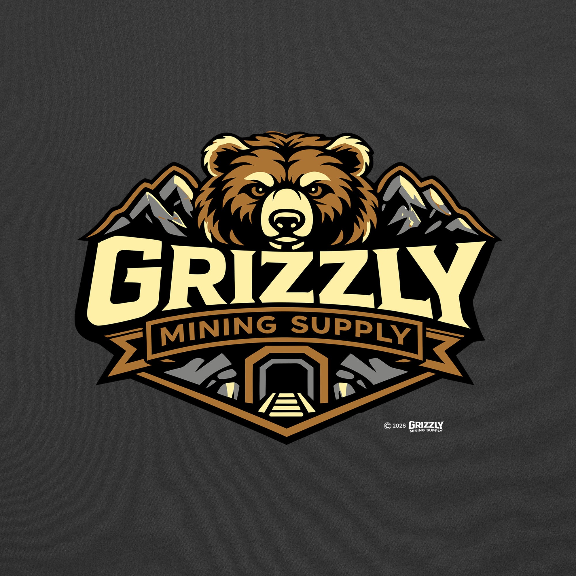 Grizzly Mining Supply Logo Unisex T-shirt