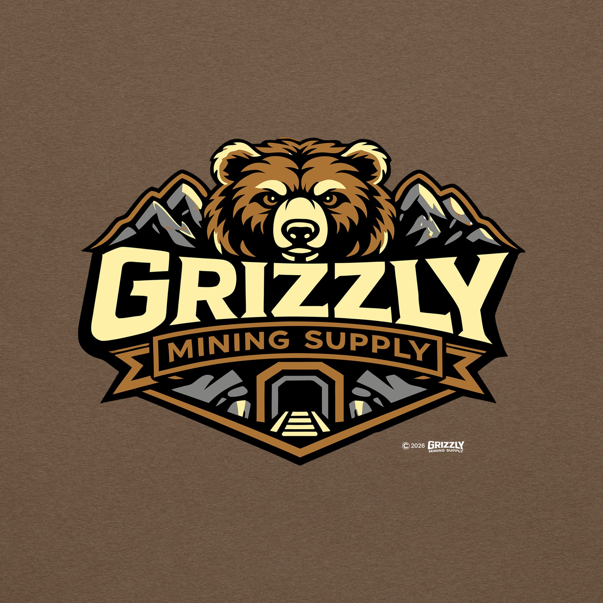 Grizzly Mining Supply Logo Unisex T-shirt