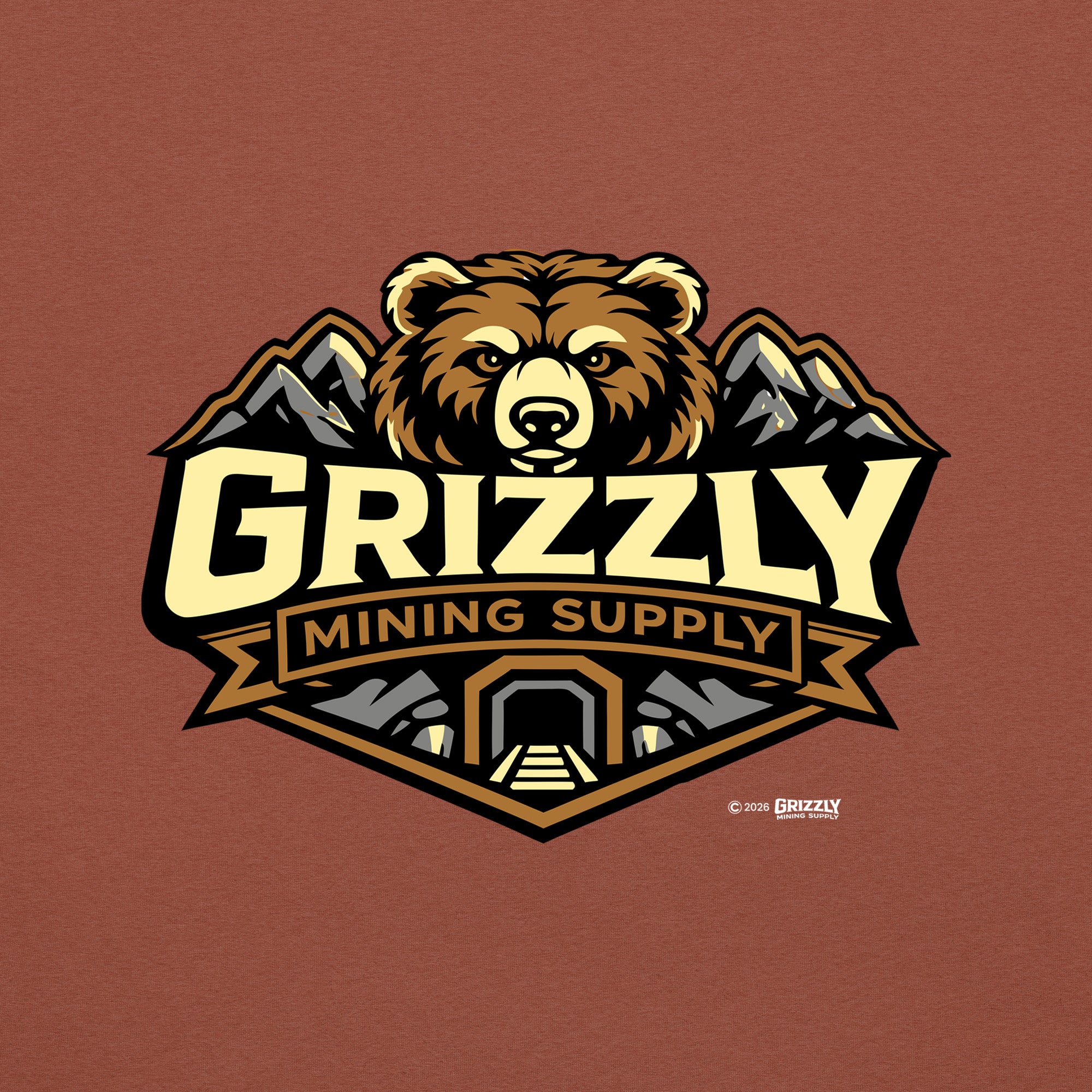 Grizzly Mining Supply Logo Unisex T-shirt