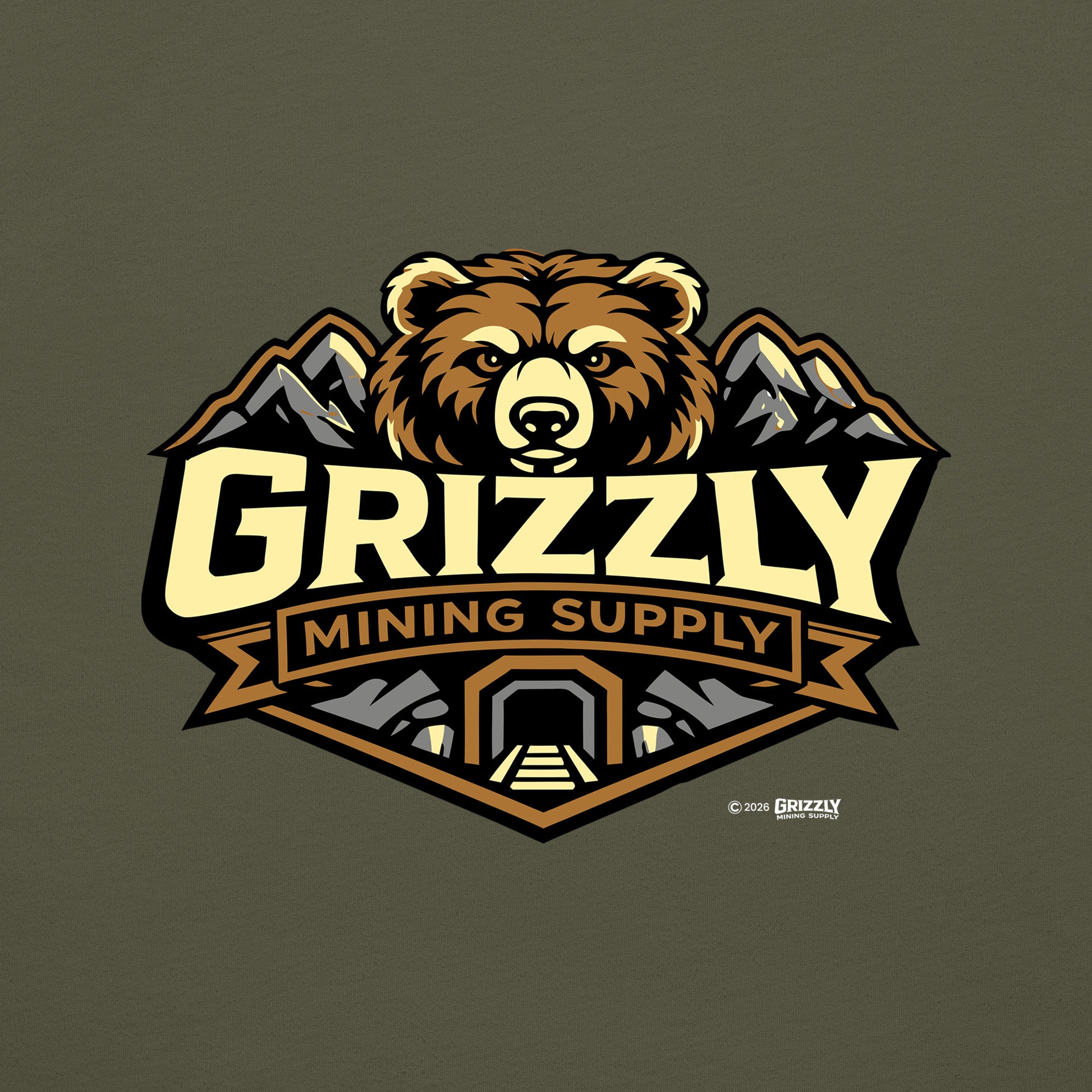 Grizzly Mining Supply Logo Unisex T-shirt