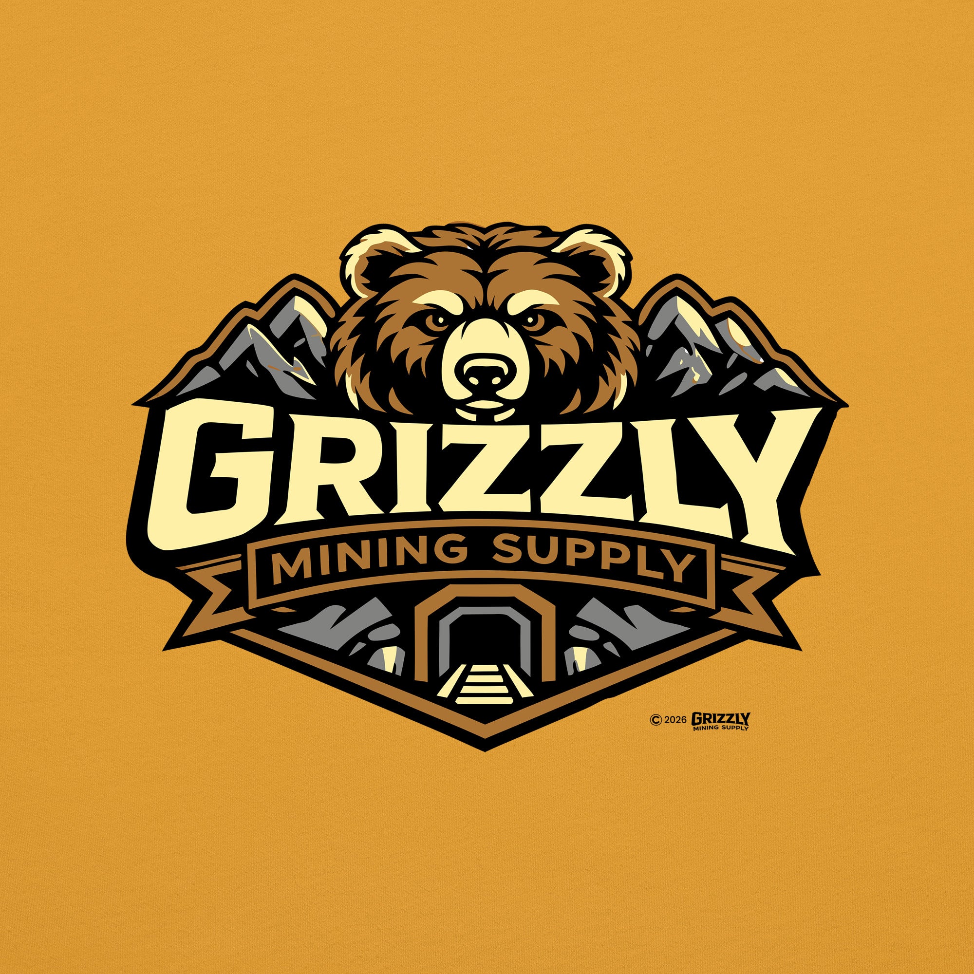 Grizzly Mining Supply Logo Unisex T-shirt