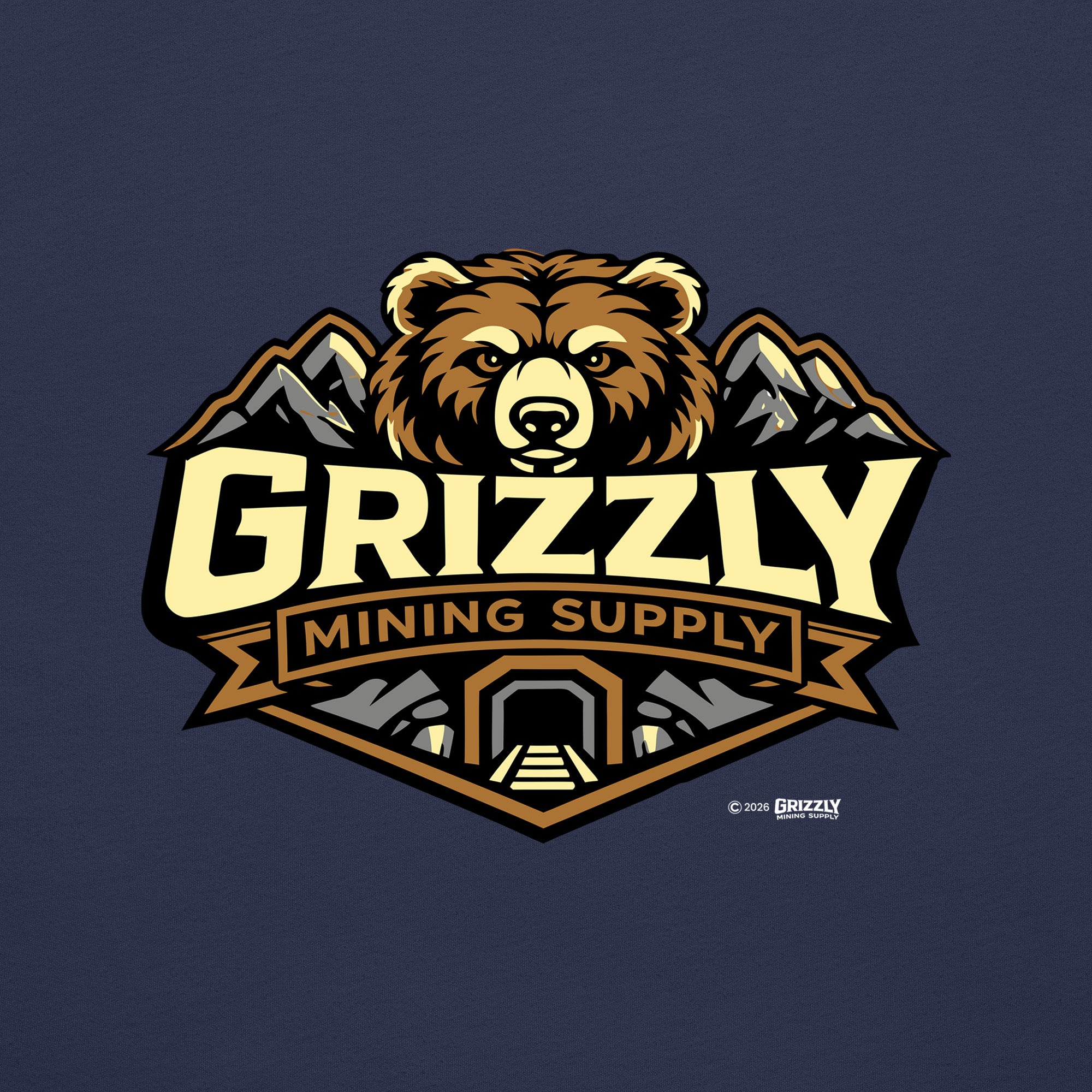 Grizzly Mining Supply Logo Unisex T-shirt